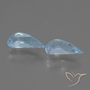 Gemme di Topazio Celeste naturale da 2.51 ct, Taglio a fantasia, VVS-VS