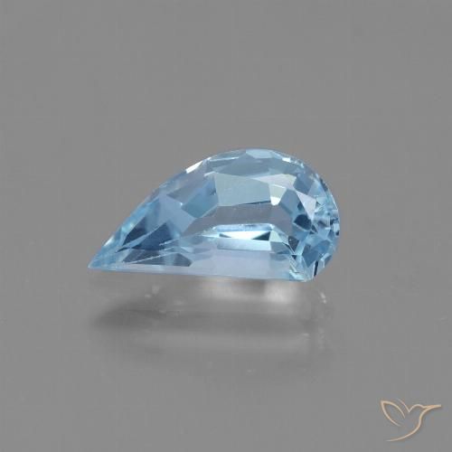 1.39ct Naturale Celeste Topazio, Taglio a fantasia, VVS-VS