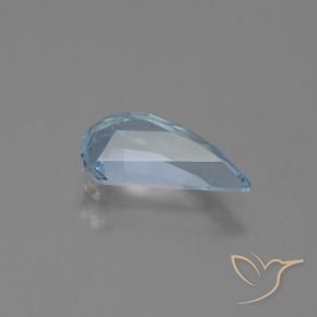 Topazio Celeste naturale da 1.32 ct, Taglio a fantasia, VVS-VS