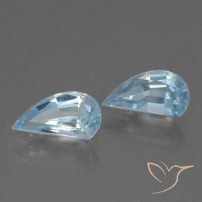 Gemme di Topazio Celeste naturale da 2.83 ct, Taglio a fantasia, VVS-VS
