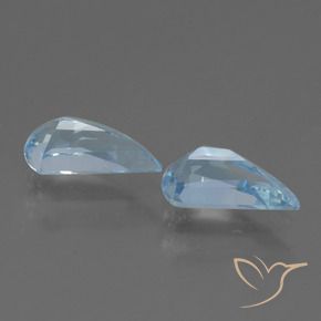 Gemme di Topazio Celeste naturale da 2.83 ct, Taglio a fantasia, VVS-VS