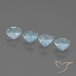 Topazio naturale blu da 2,04 ct, trillion, VS