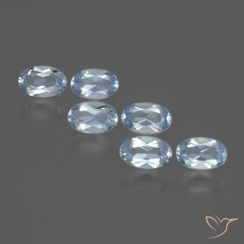 1.66ctw Naturale Celeste Topazio, Ovale, VVS-VS