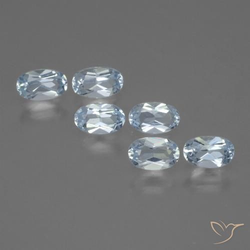 1.76ctw Naturale Celeste Topazio, Ovale, VVS-VS