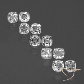 Gemme di Topazio Bianco naturale da 4.71 ct, Cuscino, VS