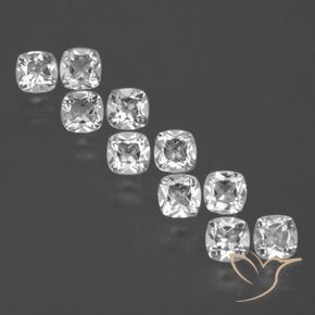 Gemme di Topazio Bianco naturale da 4.96 ct, Cuscino, VS