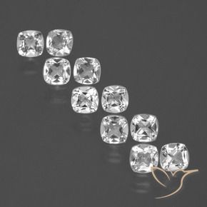 Gemme di Topazio Bianco naturale da 4.49 ct, Cuscino, VS