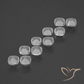 Gemme di Topazio Bianco naturale da 4.27 ct, Cuscino, VS
