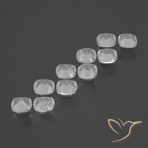 Gemme di Topazio Bianco naturale da 4.41 ct, Cuscino, VS