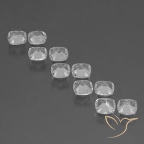 Gemme di Topazio Bianco trasparente naturale da 4.63 ct, Cuscino, VS