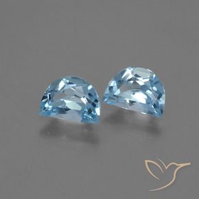 Gemme di Topazio Celeste naturale da 2.02 ct, Taglio a fantasia, VS