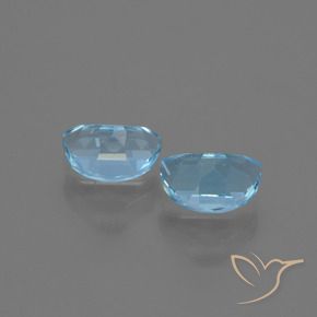 Gemme di Topazio Blu svizzero naturale da 2.17 ct, Taglio a fantasia, VS