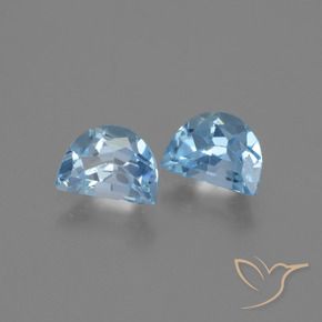 Gemme di Topazio Blu svizzero naturale da 2.05 ct, Taglio a fantasia, VVS-VS