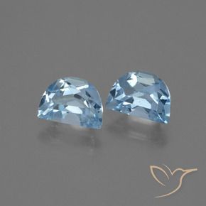 Gemme di Topazio Blu svizzero naturale da 2.14 ct, Taglio a fantasia, VS