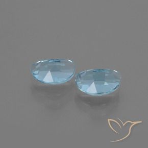 Gemme di Topazio Celeste naturale da 2.06 ct, Taglio a fantasia, VS