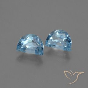 Gemme di Topazio Blu svizzero naturale da 2.07 ct, Taglio a fantasia, VS