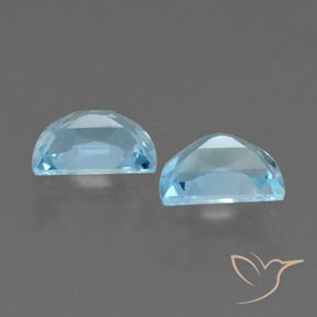 Gemme di Topazio Celeste naturale da 1.90 ct, Taglio a fantasia, VS