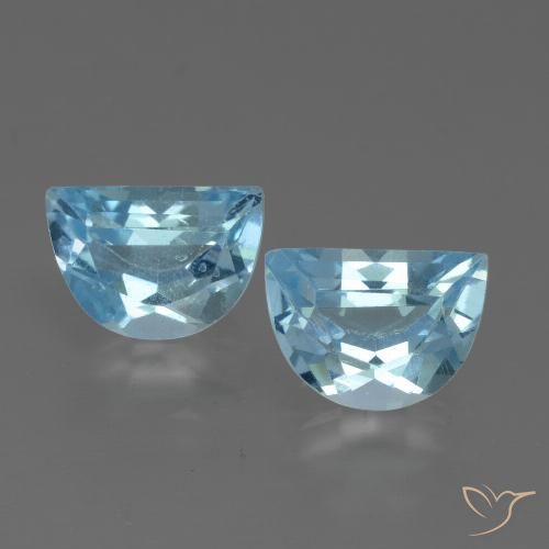 2.11ctw Naturale Blu svizzero Topazio, Taglio a fantasia, VS