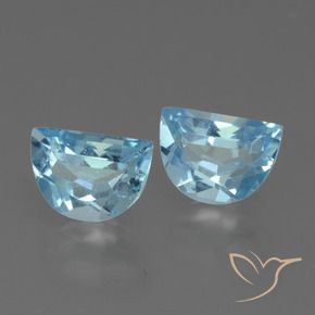 Gemme di Topazio Blu svizzero naturale da 2.11 ct, Taglio a fantasia, VS
