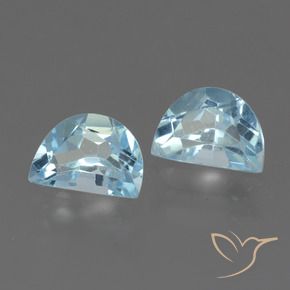 Gemme di Topazio Blu svizzero naturale da 2.13 ct, Taglio a fantasia, VS