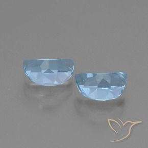 Gemme di Topazio Celeste naturale da 2.04 ct, Taglio a fantasia, VS