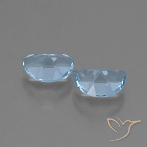 Gemme di Topazio Blu svizzero naturale da 1.95 ct, Taglio a fantasia, VVS-VS