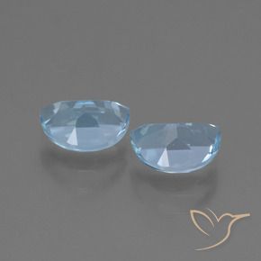 Gemme di Topazio Blu svizzero naturale da 2.06 ct, Taglio a fantasia, VS