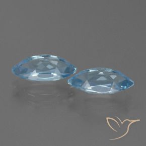 Gemme di Topazio Blu svizzero naturale da 4.99 ct, Taglio marquise, VVS