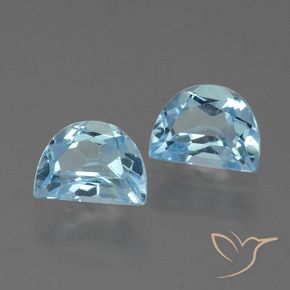 Gemme di Topazio Celeste naturale da 2.21 ct, Taglio a fantasia, VS