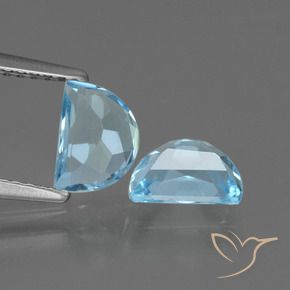 Gemme di Topazio Celeste naturale da 2.21 ct, Taglio a fantasia, VS