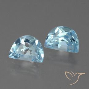 Gemme di Topazio Celeste naturale da 2.13 ct, Taglio a fantasia, VS