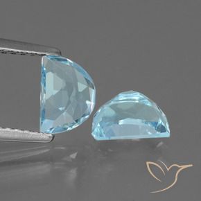 Gemme di Topazio Celeste naturale da 2.13 ct, Taglio a fantasia, VS