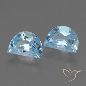 Gemme di Topazio Celeste naturale da 2.09 ct, Taglio a fantasia, VVS-VS