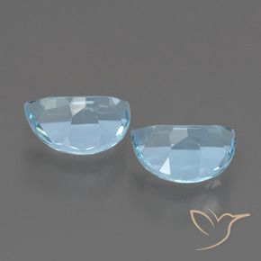 Gemme di Topazio Celeste naturale da 2.09 ct, Taglio a fantasia, VVS-VS