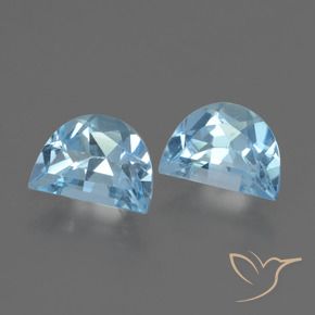 Gemme di Topazio Blu svizzero naturale da 1.95 ct, Taglio a fantasia, VS