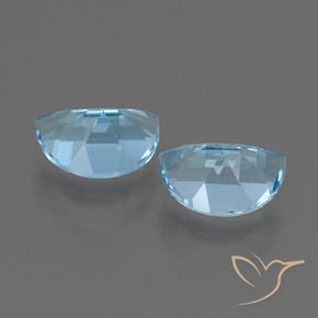 Gemme di Topazio Blu svizzero naturale da 1.95 ct, Taglio a fantasia, VS