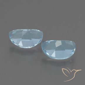 Gemme di Topazio Celeste naturale da 2.17 ct, Taglio a fantasia, VVS