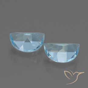 Gemme di Topazio Celeste naturale da 1.89 ct, Taglio a fantasia, VS