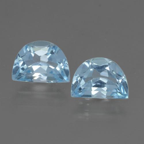 Topazio naturale blu da 2,15 ct, forma fantasia, VVS