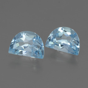 Topazio naturale blu da 2,15 ct, forma fantasia, VVS
