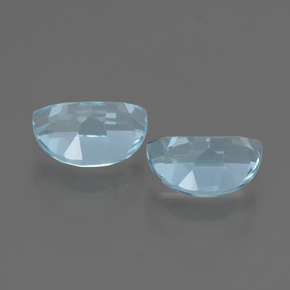 Topazio naturale blu da 2,15 ct, forma fantasia, VVS