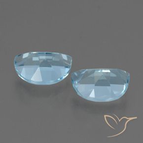 Gemme di Topazio Celeste naturale da 2.22 ct, Taglio a fantasia, VS