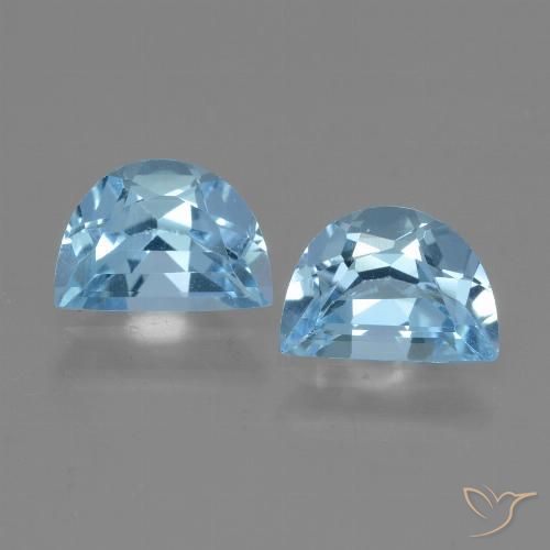 1.89ctw Naturale Blu svizzero Topazio, Taglio a fantasia, VVS-VS