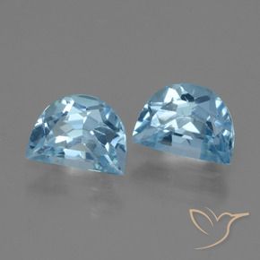 Gemme di Topazio Blu svizzero naturale da 2.10 ct, Taglio a fantasia, VS
