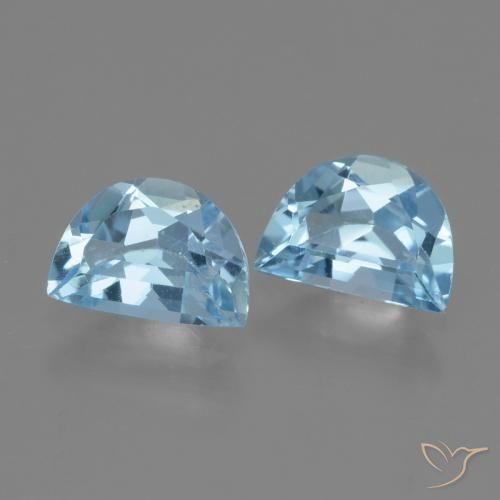 Gemme di Topazio Blu svizzero naturale da 2.01 ct, Taglio a fantasia, VVS-VS