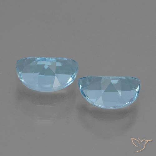 Gemme di Topazio Blu svizzero naturale da 2.01 ct, Taglio a fantasia, VVS-VS