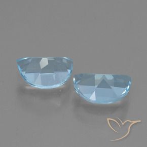 Gemme di Topazio Celeste naturale da 1.89 ct, Taglio a fantasia, VS