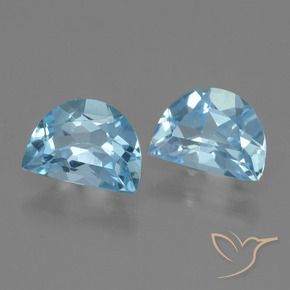 Gemme di Topazio Blu svizzero naturale da 2.08 ct, Taglio a fantasia, VVS