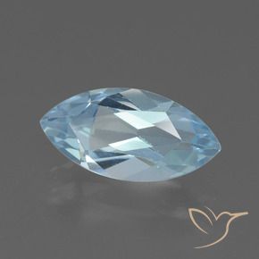 Topazio Celeste naturale da 2.22 ct, Taglio marquise, VVS-VS