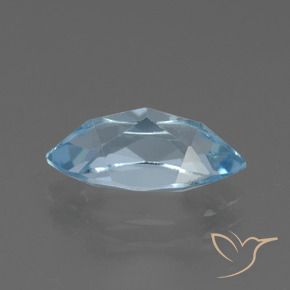Topazio Celeste naturale da 2.37 ct, Taglio marquise, VVS
